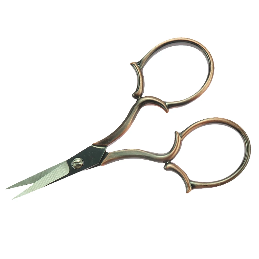 10Pcs Professional Tailor's Chalk Triangle Tailor's Chalk Sewing (4 Color) + 1Pcs Vintage Stainless Steel Sewing Scissor