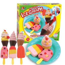 Playdough 3D цвет пластилина глины костюм родитель-ребенок интерактивные игрушки набор мороженое плесень интеллектуальные игрушки SZJUYI
