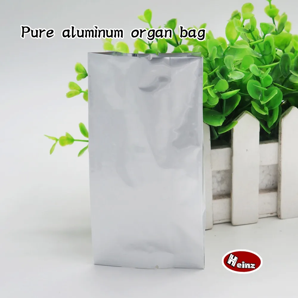 9*6*25 см чистый алюминиевый орган мешок/кофе в зернах Упаковочные пакеты чайные пакеты, косметика, маска упаковка. Пятно 100/посылка