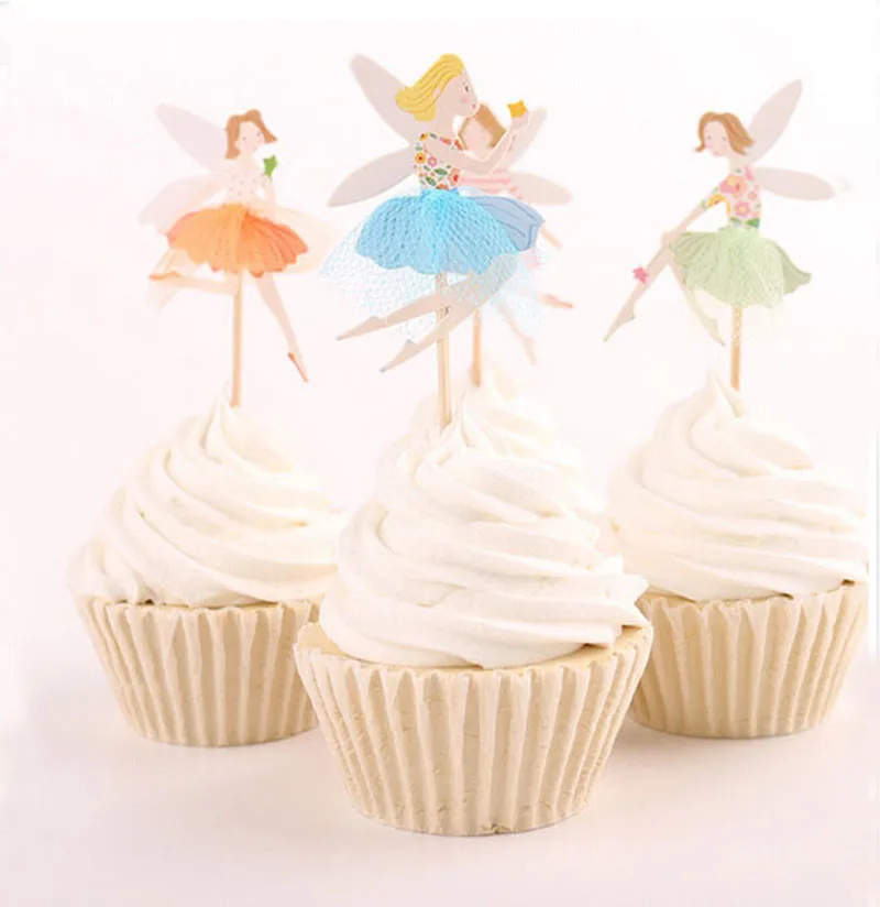24 шт. топперы для торта в виде цветов|cake birthday|cake decorating suppliescake supplies |