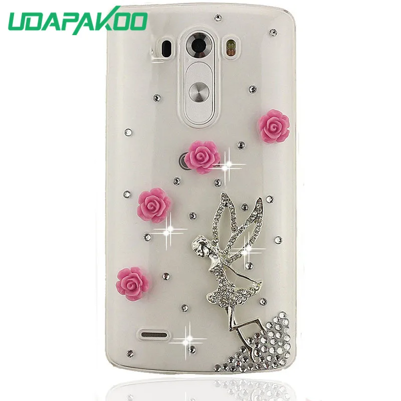 

Bling Rhinestone 3D Cute Glitter Phone Case Cover For LG G5 G6 G7 D690 G4S V10 V20 V30 V40 K40 K50 Q9 Q8 Q7 K20 plus Case