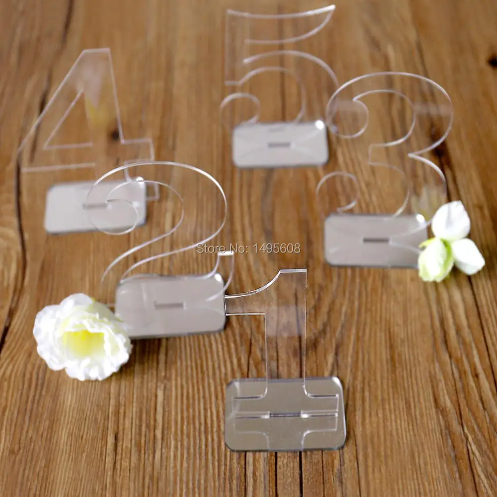 Wedding Decor Wedding Table Numbers Acrylic Table Number For Wedding