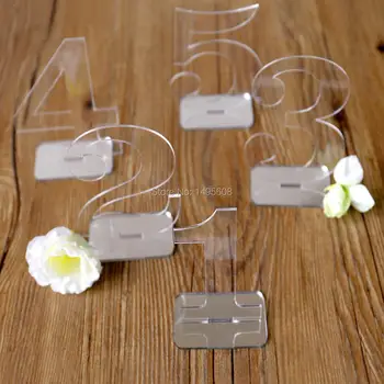 

Wedding Decor - Wedding Table Numbers - Acrylic Table Number For Wedding - Clear Acrylic Wedding Table Number - Acrylic Table De