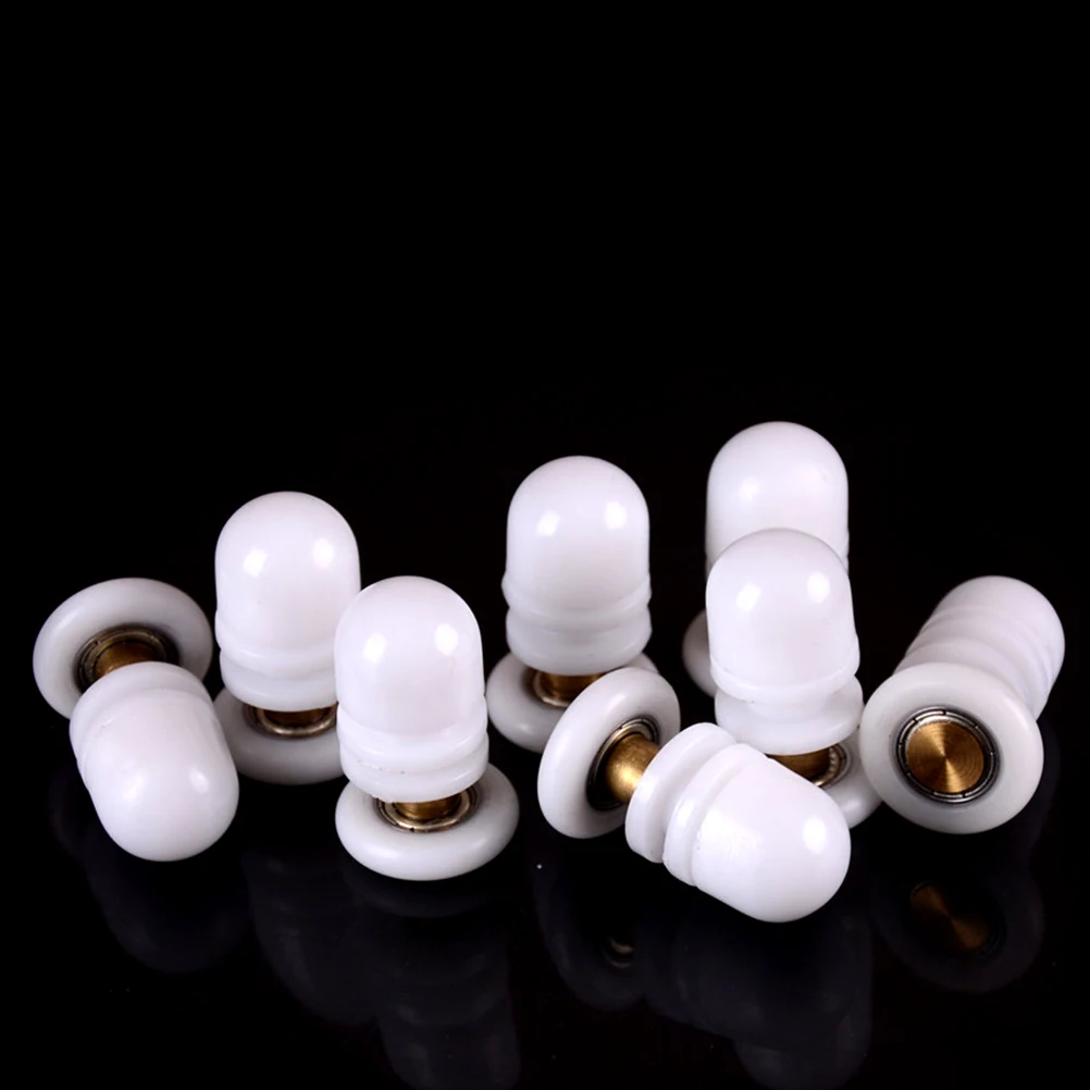 8pcs Door Rollers for Shower Enclosures Cabins Home Bottom Top Shower Door Rollers/Runners
