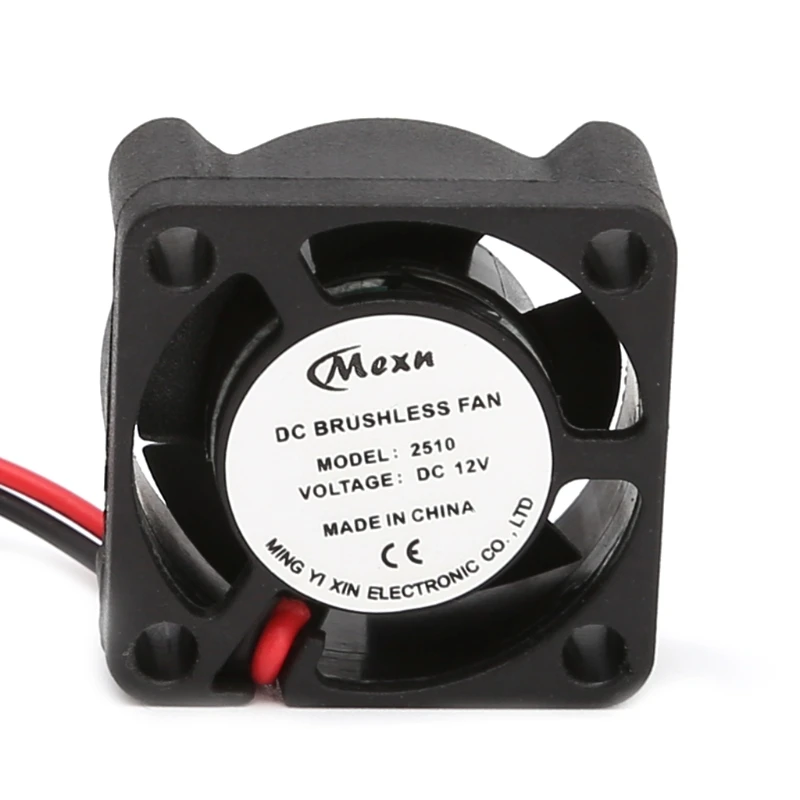 

25*25*10mm 12V 2Pin DC Small 2-Wire Brushless Cooler Cooling Fan For 3D Pinter Part High Quality