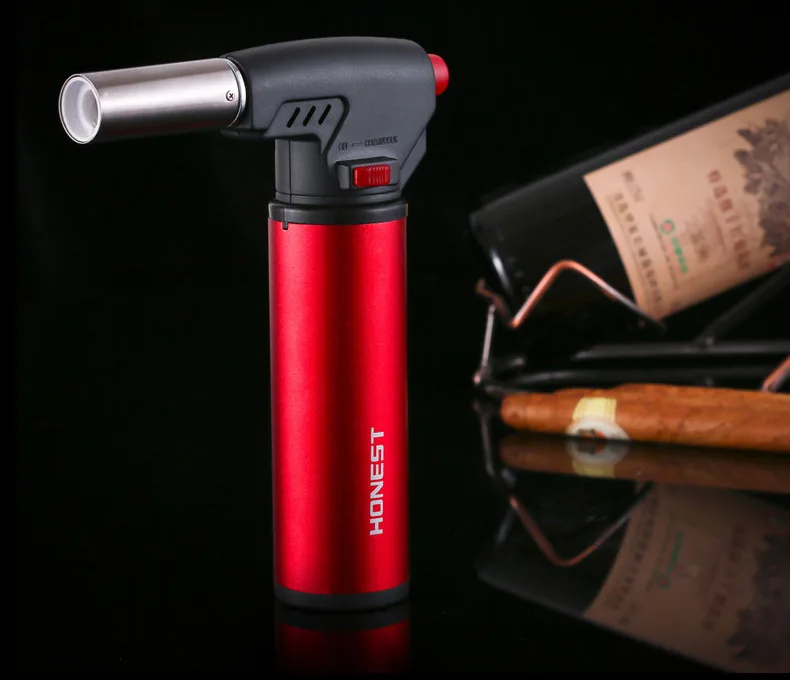 High quality straight at spray gun barbecue outdoors lighters, metal