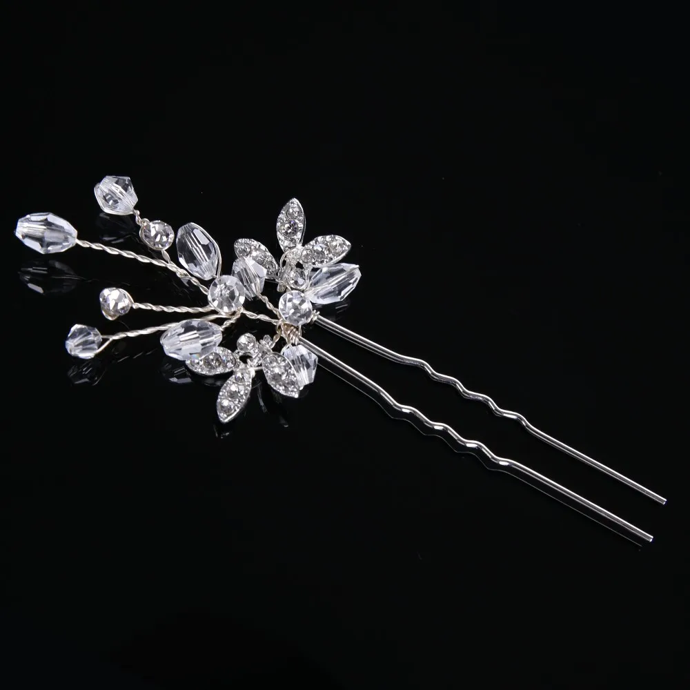 Silver Alloy Hair Pins (2)