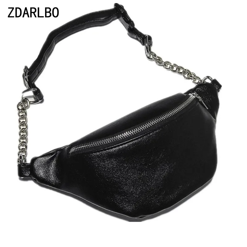 

ZDARLBO Women Pockets Bum Bag High Quality Fanny Pack PU Large Capacity Ladies Waist Bags Female Designer Wallet Phone Bag Belt