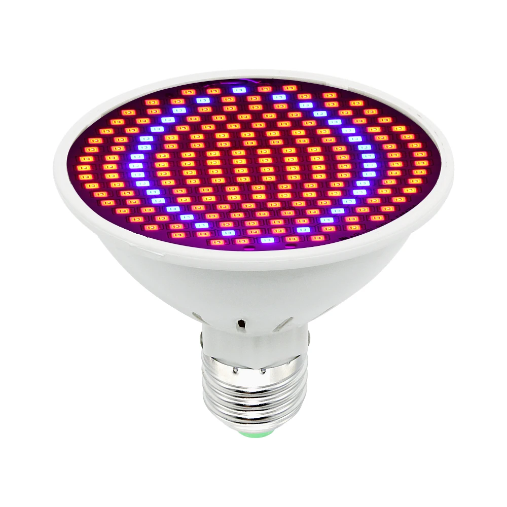 

LED Plant Grow Lights 30W 200LEDs Light Full Spectrum E27 166 Red+34 Blue Hydroponic Flower Veg Growing Lamps
