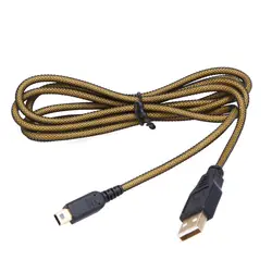 Alloyseed 1.5 м 24 К драгоценных металлов Зарядное устройство зарядный кабель данных Шнур Micro USB 2.0 кабель для передачи данных Для Nintendo 3dsxl