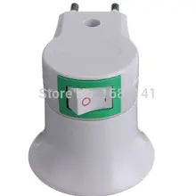 ЕС adjustableplug AC Мощность 100-250 В к E27 лампы гнездо адаптера галогеновой свет/с на выключатель