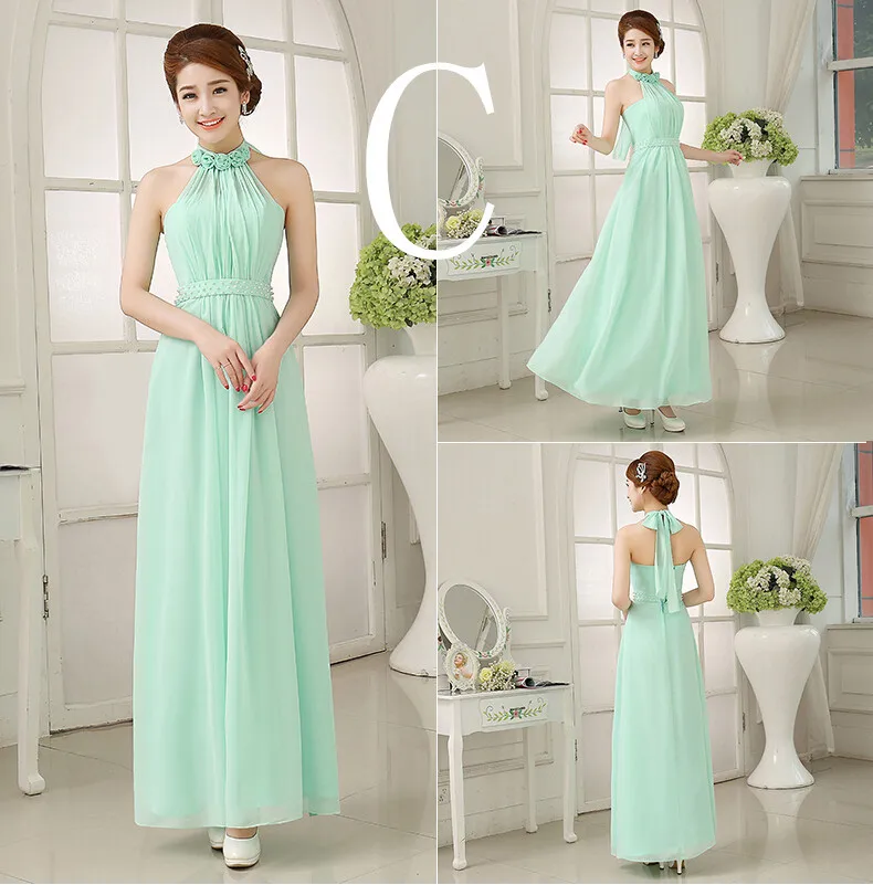 Дешевые Длинные Формальные Элегантные женские длина до пола скромные светло-зеленый одно плечо платье платья для нарядное платье