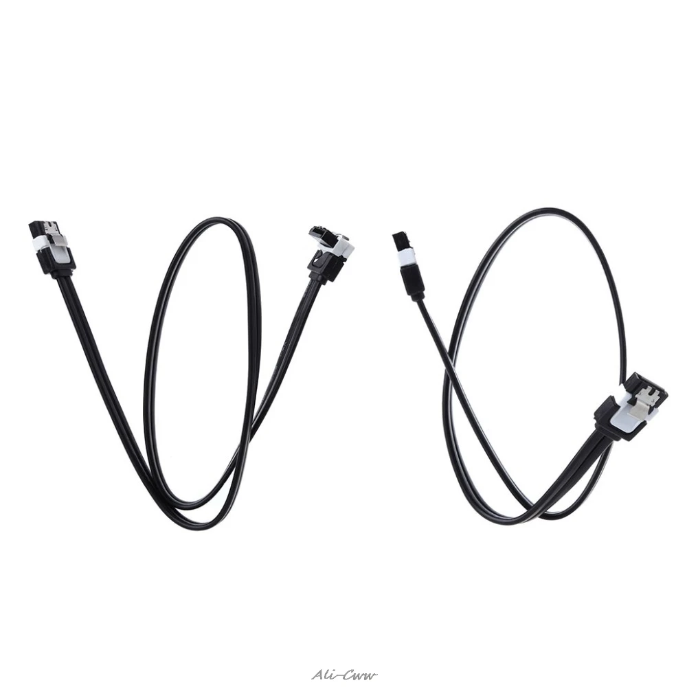 

2Pcs/set HDD SSD SATA Cables 3.0 6Gb/s Straight/Right Angle Hard Disk Drive Data Cable For ASUS Desktop High Quality