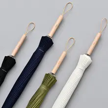 Tiohoh 24K длинный зонт дождь для женщин сильный Ветрозащитный японский стиль клен дерево зонты для мужчин Paraguas гольф прозрачный зонтик большой