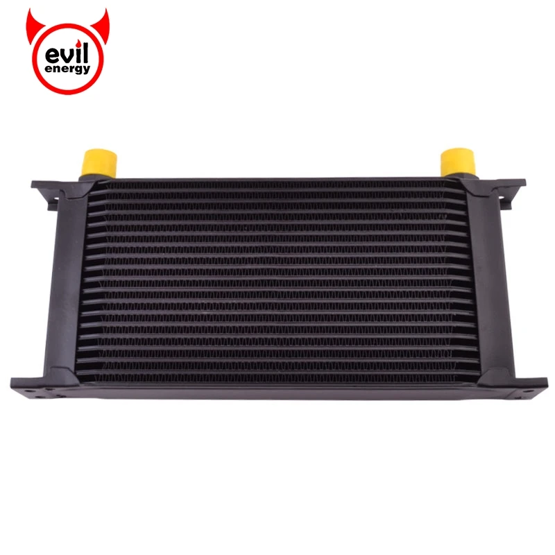 

evil energy 19 Row 10AN Aluminum Universal Black Engine Oil Cooler Kit Transmission Cooler Racing Oil Cooler Raditor Kit