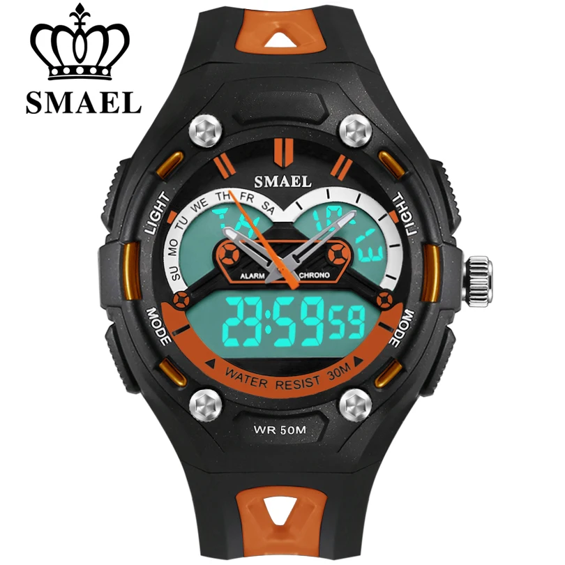 SMAEL Student Children Watch LED Digital Wristwatch Electronic Wrist Watch for Boy Gift Kids Sports Multifunction Wristwatches afbeelding