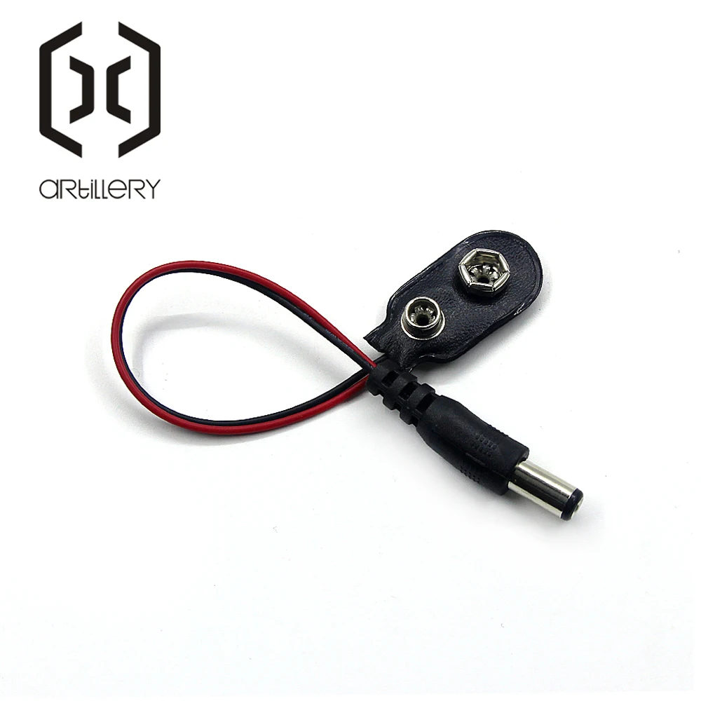 

5pcs/lot Experimental 9V Battery Snap Power Cable to DC 9V Clip Male Line Battery Adapter for arduino DIY KIT