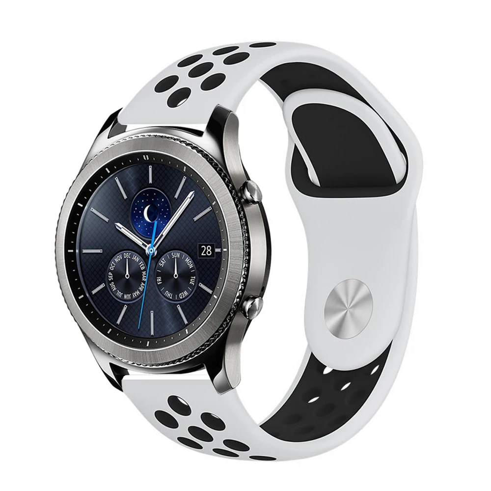 22 мм силиконовый браслет ремешок для Xiaomi Amazfit GTR 47 мм Pace Stratos 2 2s ремешок для samsung gear S3 Galaxy 46 мм ремешок для часов