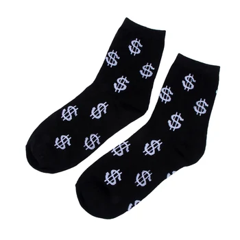 

Winter Warm Men Socks Dollar Signs Design Cotton Socks Casual Sock Business Thick Male Socks High Quality