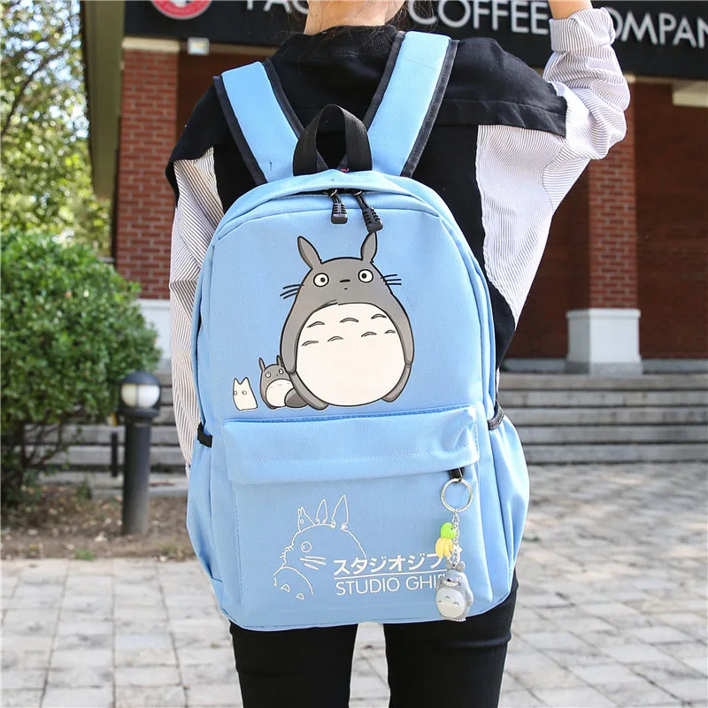 Totoro Backpack Men Women Travel Softback Canvas Bags Mochila Girls Boys Teenagers School Space Notebook Female Bag BP0159 (24)