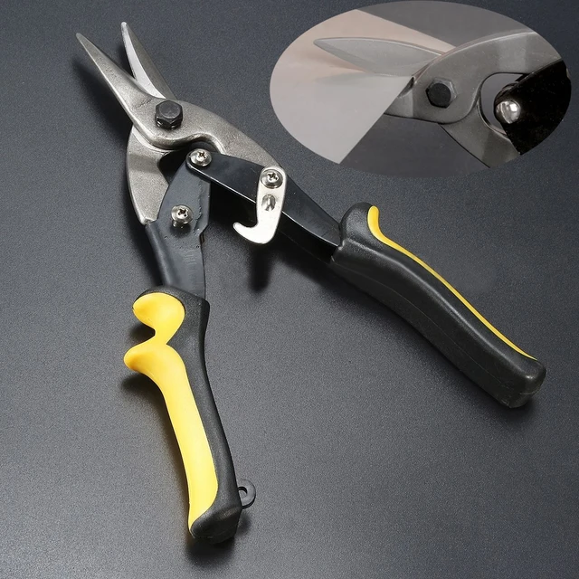 dwz 25 5 5cm cutting scissors straight aviation tin snip sheet metal cutting sheet metal
