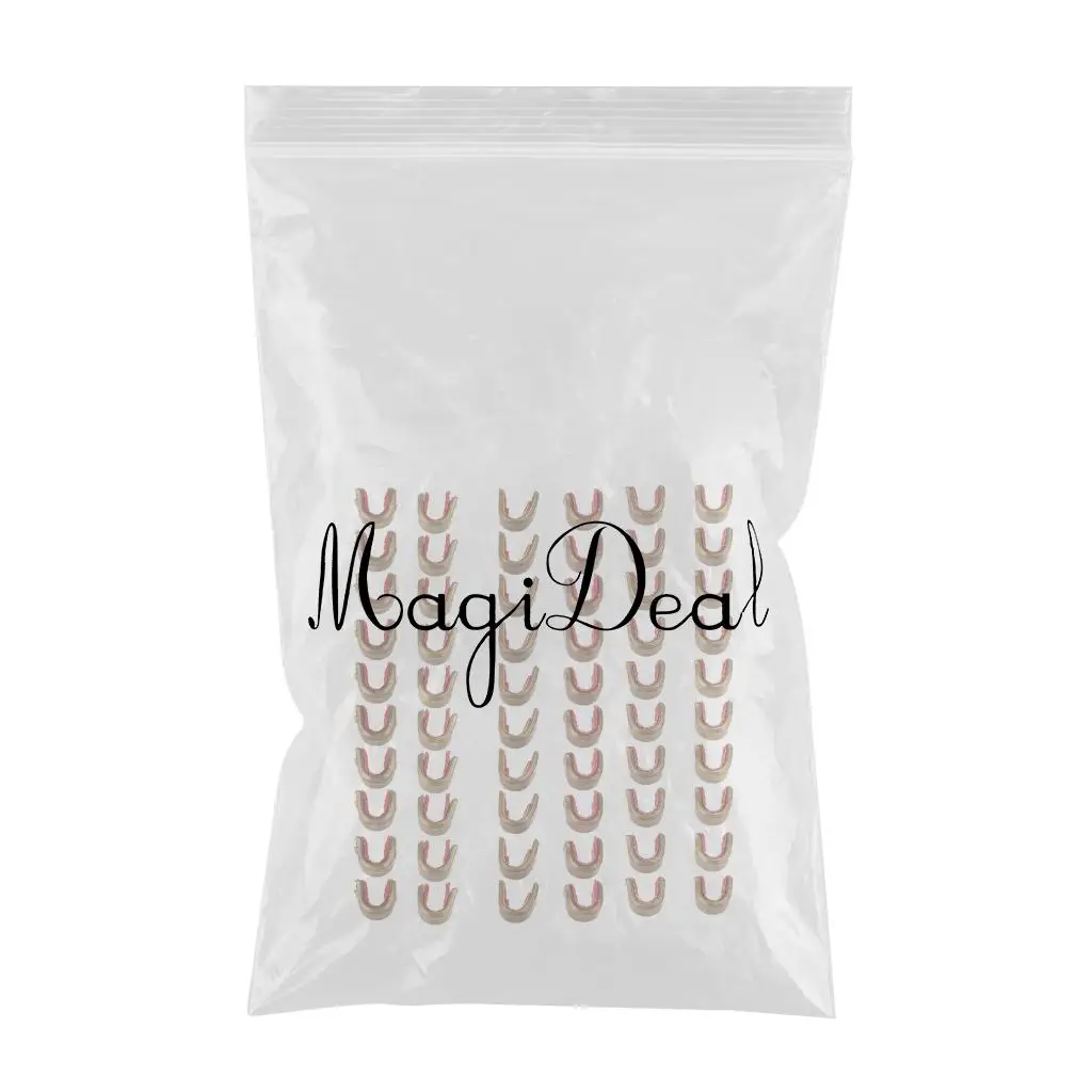 Perfeclan 2019 High Quality 60 Pieces Bowstring Nocks Set Buckle Clips Nocking Points Archery Accessories 
