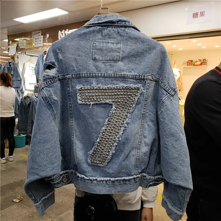 Aliexpress.com : Buy Break Hole Short Denim Coat Spring