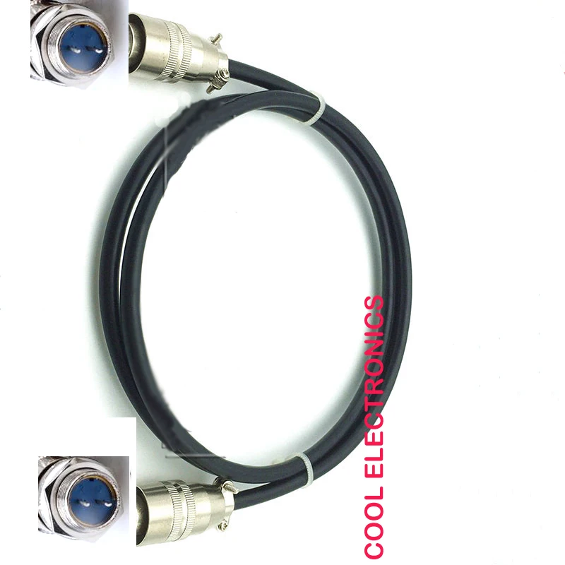 2 контактный авиационный разъем штекер XS12 12 мм кабель 1 м|cable connector|cable pincable 1m |