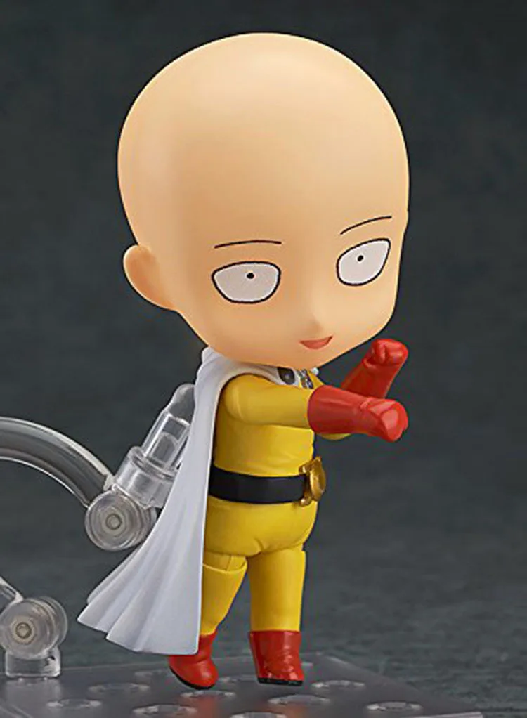 Аниме Фигурка Сайтама Nendoroid 575 один удар человек ПВХ Фигурки Модель игрушки 12 см для подарка брелок в виде фигуры унисекс тренд