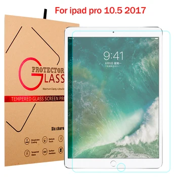

2pcs 9H Tempered Glass For Apple New iPad Pro 10.5 inch 2.5D Screen Protector Film Hard Cover For iPad Pro 2017 Tempered Glass