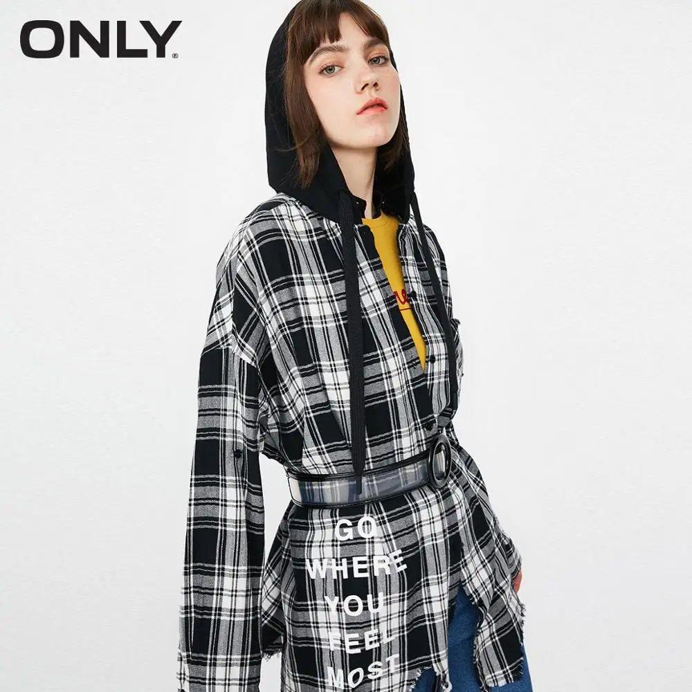 

ONLY Summer Women's Checked Long-sleeved Shirt |118405501