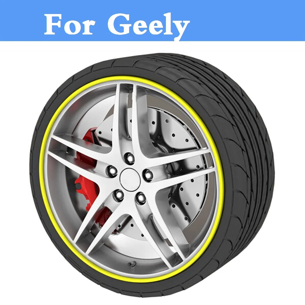 

8M Car Rim Sticker Wheel Hub Protector Motorcycle Decal For Geely FC (Vision) GC6 9 Haoqing LC (Panda) Cross MK MR Otaka SC7