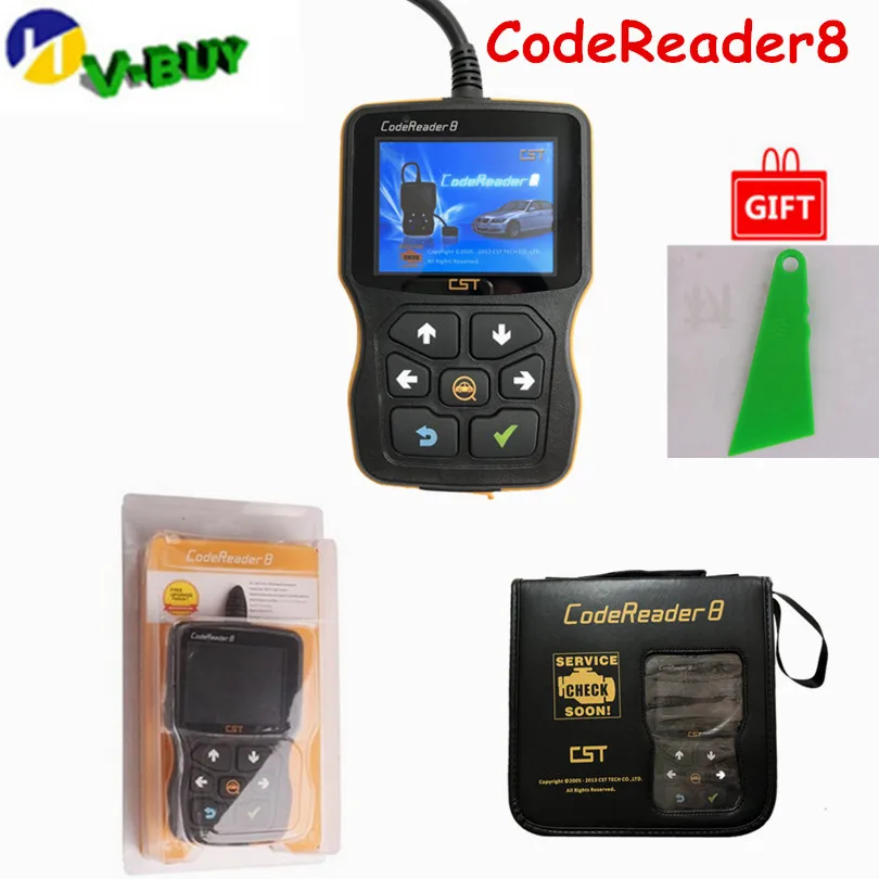 Новая версия Codereader8 CR800 OBDII EOBD CANBUS диагностический сканер CodeReader 8 для мультибрендовых автомобилей