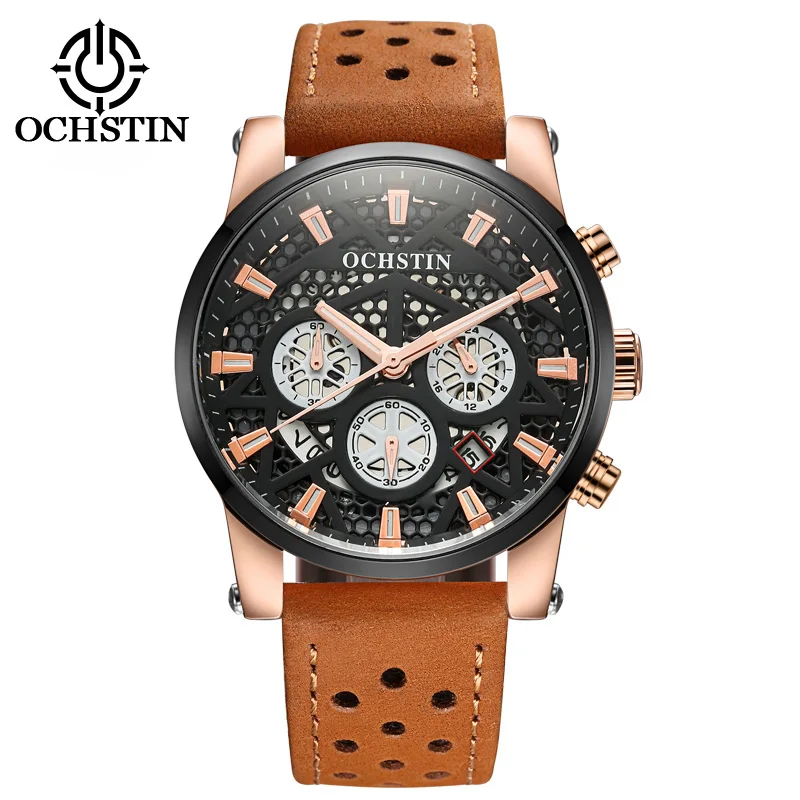 

OCHSTIN Men Fashion Casual Watch 30M Waterproof Luxury Brand Chronograph Quartz Watches Relogio masculino Clock male Wristwatch