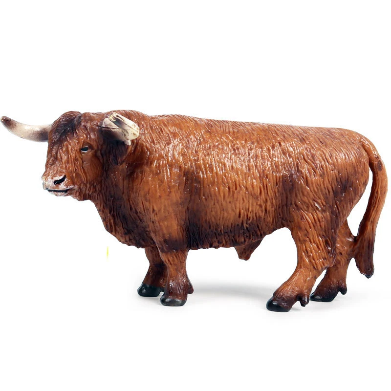13 Style Classic Farm Animal Model Solid PVC Simulation Bull OX Cow Cattle Preschool Toy For Kid Gift F4