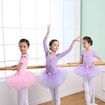 

Kids Girls Ballet Dress Dance Wear Party Tulle Gymnastics Leotard Dancing Tutu Dress Ballerina Costume Lyrical Dancewear Teen