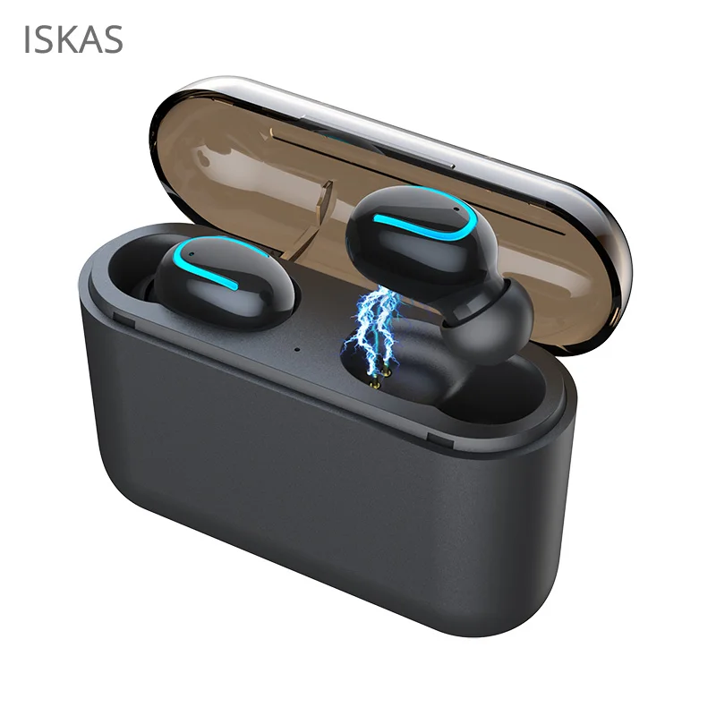 ISKAS Earphone Bluetooth Handsfree Ear Buds Buttons Music Wireless Bluetooth 5.0 Phone Wireless Cell Phones Bass Technology New