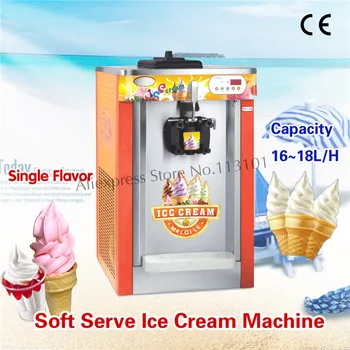 

Single Head Soft Sever Ice Cream Machine Countertop Ice Cream Making Machine with Digital Control