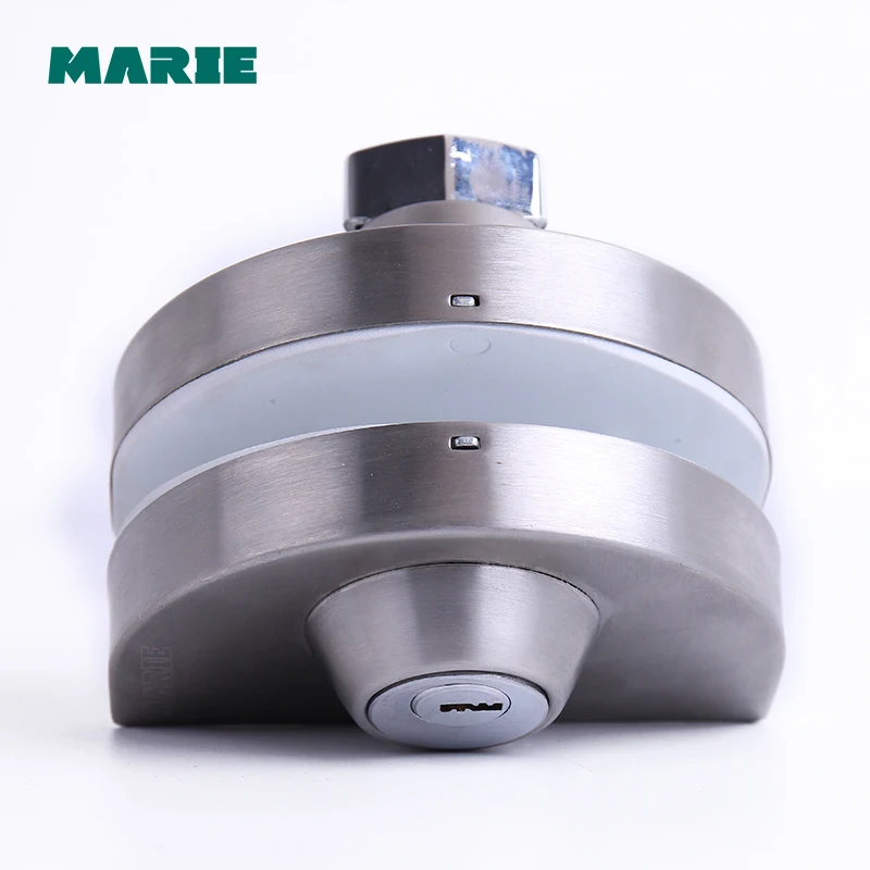 304 stainless steel thick reinforced No holes Glass Door Lock Frameless /Frame glass door lock for home