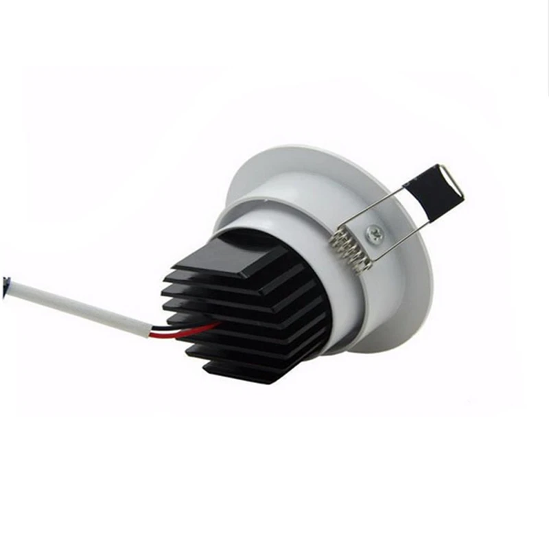 Cob-светодиоды с регулируемой яркостью светодиодные светильники AC110V 220 V 5 W/7 W/9 W/12 W утопленный Светодиодный точечный светильник lumination