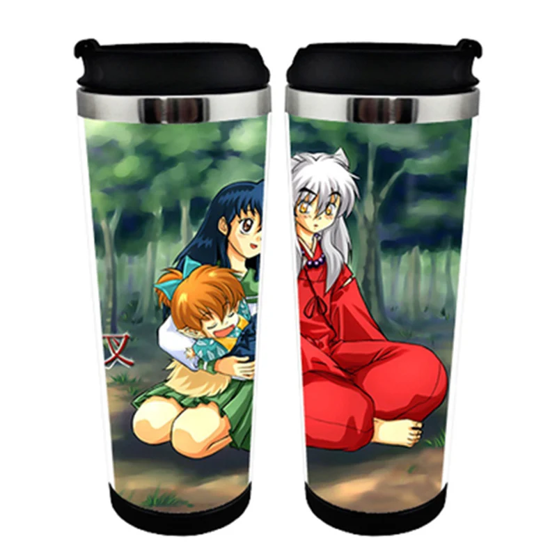 Inuyasha Kikyou Higurashi Kagome Двойная изоляция из нержавеющей стали лайнер cupmug кофейное