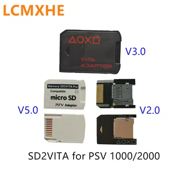

(10pc)V2.0 V3.0 V5.0 SD2VITA Adapter For PS Vita Memory Card for PSVita Game Card 1000 2000 PSV 3.60 Micro SD TF socket adaptor