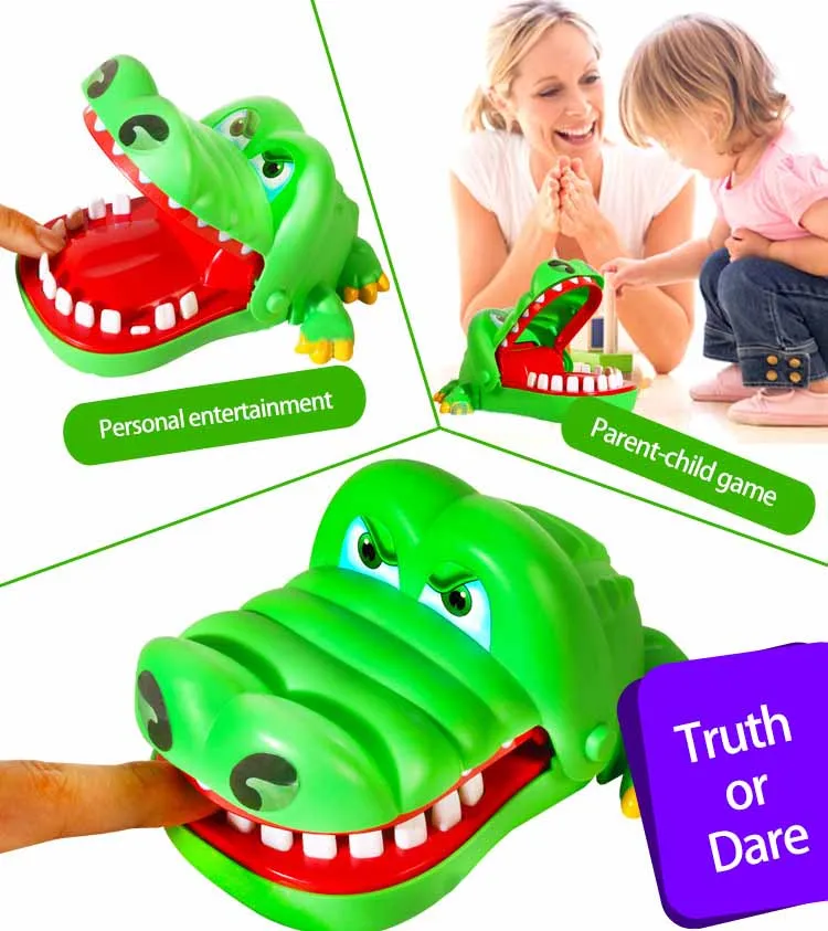 Детские Новые приколы игрушки Дети крокодил Рот стоматолога укус палец игры розыгрыши Дети творческие смешные игрушки 15 см