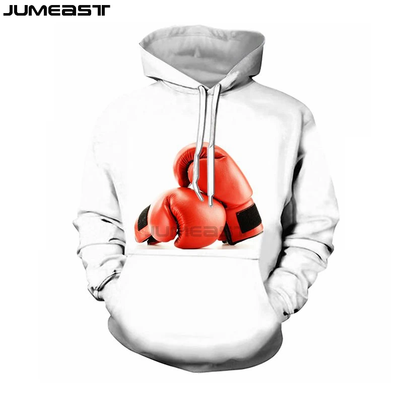 Jumeast бренд для мужчин/для женщин 3D печатных висит боксерские перчатки с длинным рукавом Новая мода кепки капюшоном спортивный пуловер весн - Цвет: 03