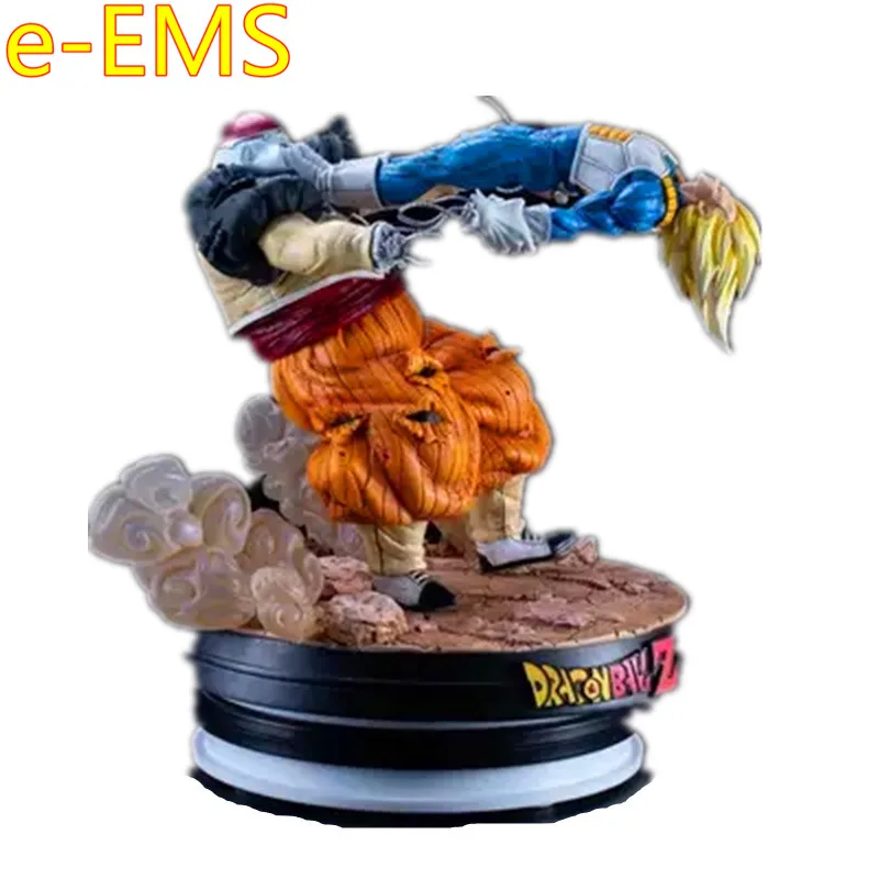 

Dragon Ball Z Super Saiyan Vegeta VS Android#19 Battle Scenes GK Statue Action Figure Collection Model Giocattolo G2281