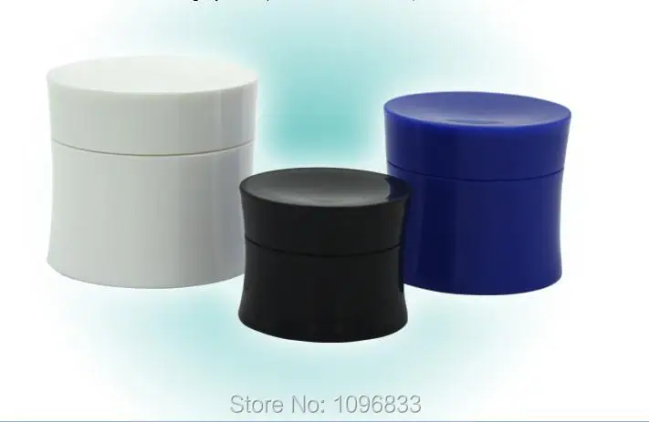 

30G Tight Waist Bottle Cosmetic Cream Packaging Bottle Black Color White Color Blue Color, Plastic Box, Empty Jar, 45pcs/lot