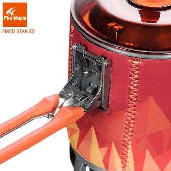 Fire Maple Camping Gas Burners Outdoor Backpacking Cooking System 2200W 0.8L 600g With piezo ignition Gas Stove FMS-X3 6