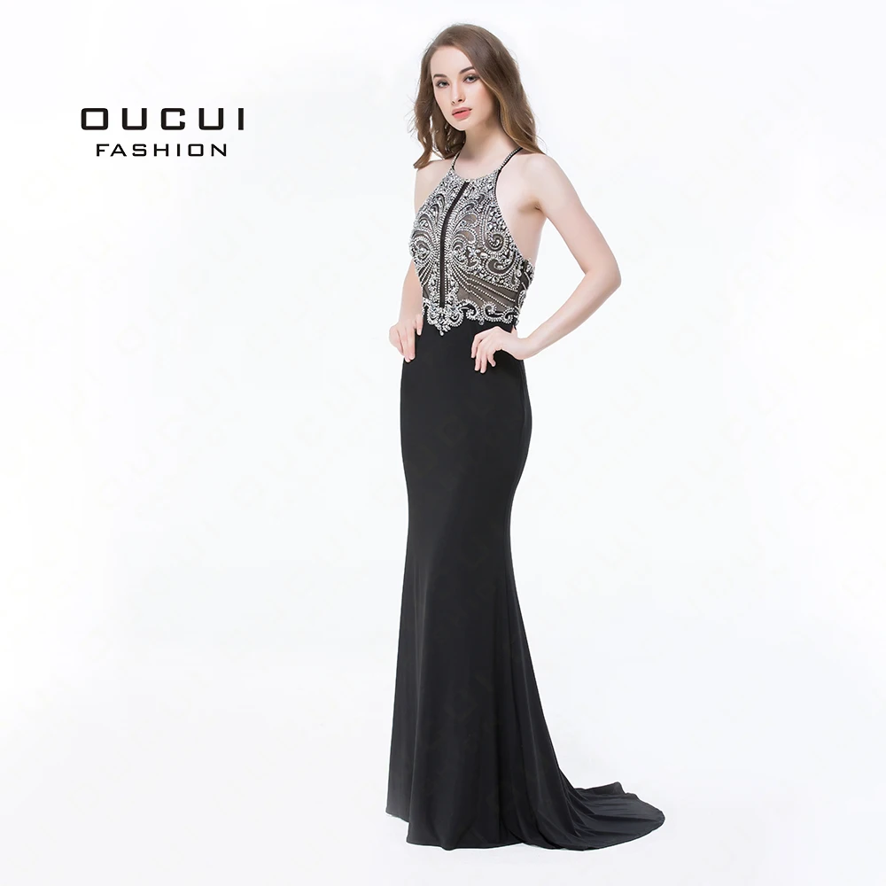 Cross Front Halter Prom Dress