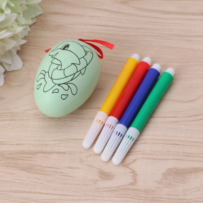 

Plastic Easter Eggs for Kids DIY Painting Hunt Game Easter Party Decorations Set