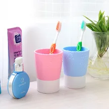 1 шт., для влюбленных, карамельный цвет, для мытья полости, пластиковая зубная щетка, двойная цветная чаша, 200 мл, ок 0074